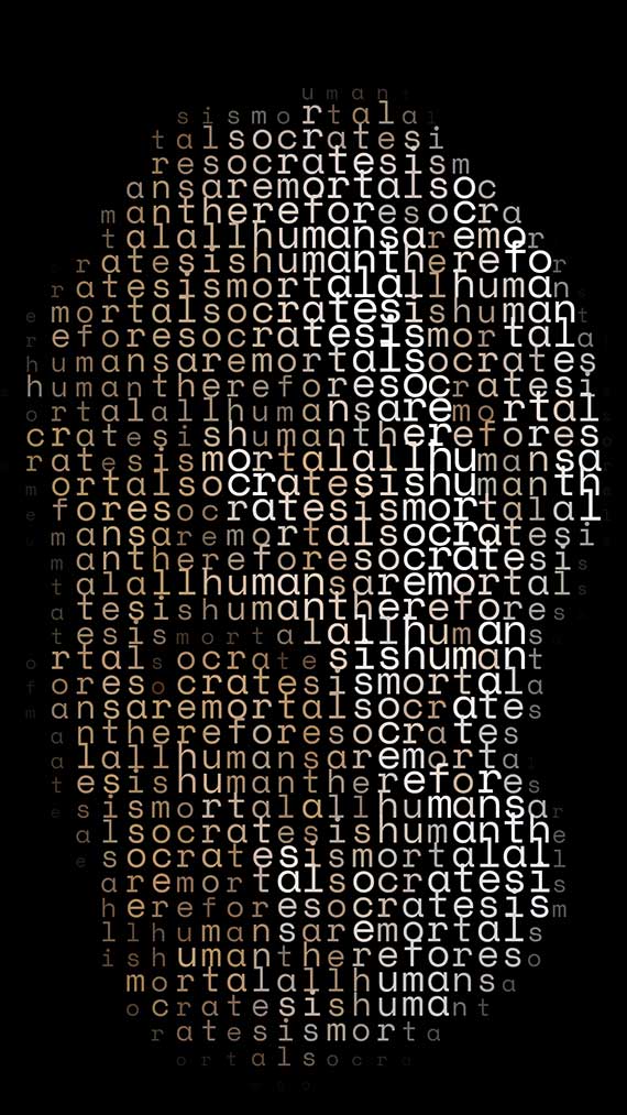All humans are mortal Socrates is human therefore Socrates is mortal. Digital Dilettante, Artist Gallery, ASCII art, Digital art, NFT, Opensea, Foundation, Boudoir photo, Erotic art, Photography